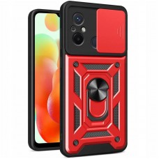 Ударостійкий чохол Camshield Serge Ring для Xiaomi Redmi 12C  Червоний - 00000063997_4