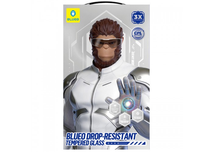 Захисне 2.5D скло Blueo Drop-Resistant (35+ KG) для Apple iPhone 17 Pro Max / 16 Pro Max 6.9