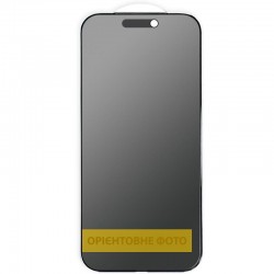 Захисне скло Privacy 5D Matte (тех.пак) для Apple iPhone 17 Pro (6.3")  Чорний - 00000080509_1