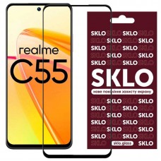 Захисне скло SKLO 3D для Realme C55 / C71  Чорний - 00000064150_1