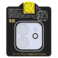 Захисне скло на камеру Full Block (тех.пак) для Apple iPhone 12 (6.1")  Прозорий - 00000052614_1