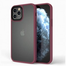 TPU+PC чехол Metal Buttons для Apple iPhone 13 Pro (6.1")  Бордовый - 00000049105_5