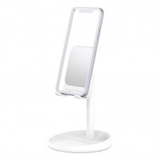 Универсальный держатель для смартфона с зеркалом WIWU Mirror Desktop Stand ZM201  Белый (00000050514_1)