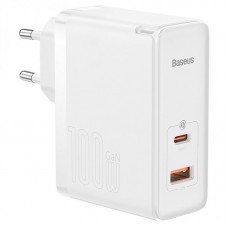 СЗУ Baseus GaN5 Pro Type-C+USB 100W EU (CCGP09020)  Белый - 00000059152_2