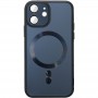 Чехол TPU+Glass Sapphire Midnight with MagSafe для Apple iPhone 12 (6.1