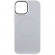 Чехол TPU+Glass Sapphire Midnight Open Camera with MagSafe для Apple iPhone 15 (6.1")  Белый / White - 00000066256_1