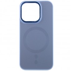 Чехол TPU+Glass Sapphire Midnight Open Camera with MagSafe для Apple iPhone 15 Pro (6.1")  Голубой / Blue - 00000066258_2