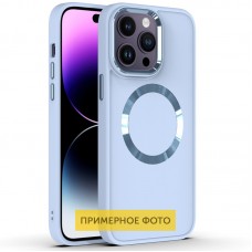 TPU чехол Bonbon Metal Style with MagSafe для Apple iPhone 16 Pro (6.3")  Голубой / Mist Blue - 00000074339_3