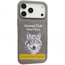 TPU+PC чохол Animal Club для Apple iPhone 16 (6.1")  Titanium Gray - 00000082645_2