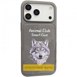 TPU+PC чохол Animal Club для Apple iPhone 16 (6.1")  Titanium Gray - 00000082645_2