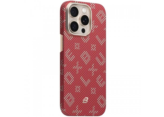 TPU+PC чохол Blueo Gilded Tactile Woven with MagSafe для Apple iPhone 15 Pro Max (6.7
