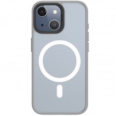 TPU+PC чохол Blueo Skin Friendly Frosted with MagSafe для Apple iPhone 15 (6.1")  Сірий - 00000071350_1