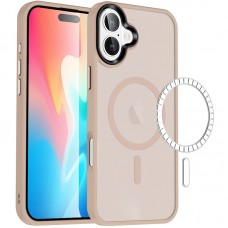 TPU+PC чохол Metal Buttons with MagSafe Colorful для Apple iPhone 16 (6.1")  Золотий / Gold - 00000072983_8