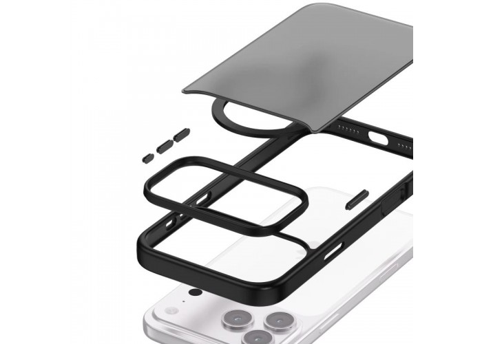 TPU+PC чохол Metal Buttons with MagSafe Colorful для Apple iPhone 17 Pro Max (6.9