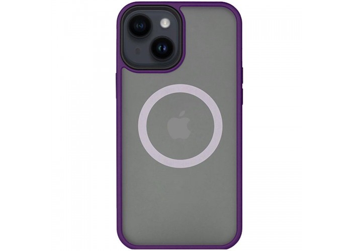 TPU+PC чохол Metal Buttons with MagSafe для Apple iPhone 13 (6.1