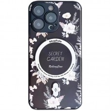 TPU+PC чохол Secret Garden with MagSafe для Apple iPhone 14 Pro (6.1")  Black - 00000058007_1