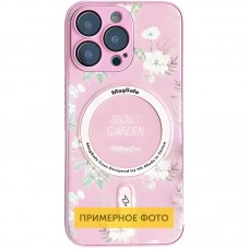 TPU+PC чохол Secret Garden with MagSafe для Apple iPhone 16 (6.1")  Pink - 00000074298_4