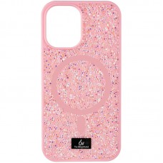 TPU чохол Bling World Rock Diamond with MagSafe для Apple iPhone 12 Pro / 12 (6.1")  Pink - 00000075851_6