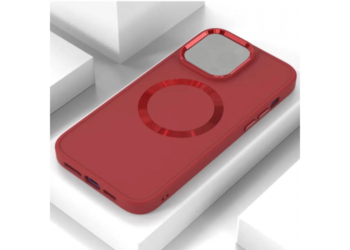TPU чохол Bonbon Metal Style with MagSafe для Apple iPhone 13 (6.1