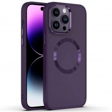 TPU чохол Bonbon Metal Style with MagSafe для Apple iPhone 13 Pro Max (6.7")  Фіолетовий / Dark Purple - 00000064356_10