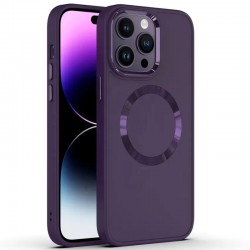 TPU чохол Bonbon Metal Style with MagSafe для Apple iPhone 13 Pro Max (6.7")  Фіолетовий / Dark Purple - 00000064356_10