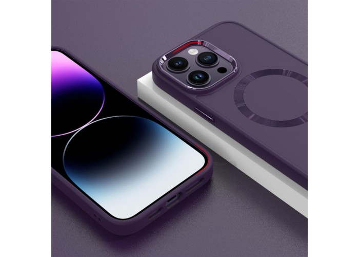 TPU чохол Bonbon Metal Style with MagSafe для Apple iPhone 13 Pro Max (6.7