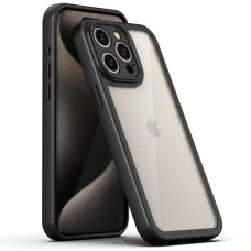 TPU чохол Transparent + Colour 1,5mm для Apple iPhone 15 Pro (6.1")  Black - 00000070573_1