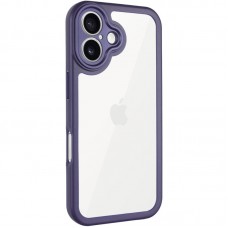 TPU чохол Transparent + Colour 1,5mm для Apple iPhone 16 (6.1")  Purple - 00000076749_4