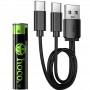 Акумуляторні батарейки Hoco JA4 Energy AAA 2 pcs