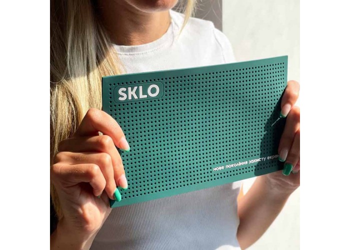 Антиковзаючий килимок SKLO для поклейки захисту екрану смартфонів (22x13 см)