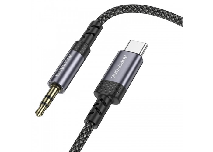 Аудіо кабель Aux Borofone BL24 Graceful Type-C to AUX 3.5mm) (1m)