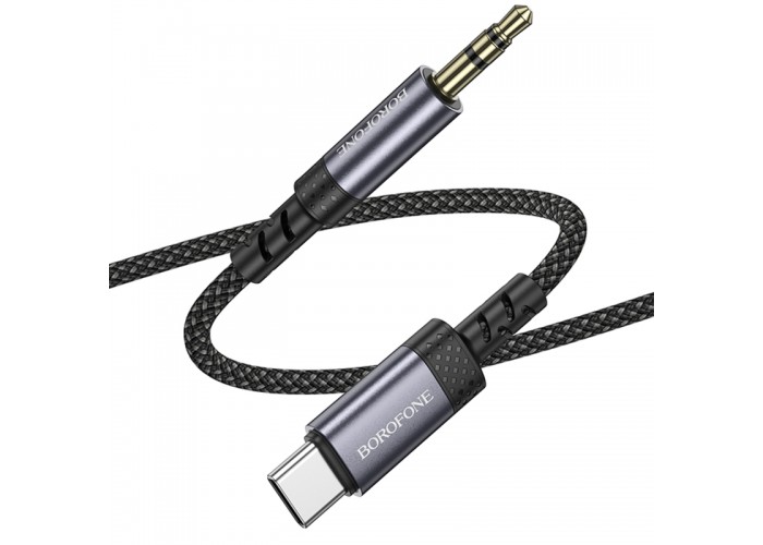 Аудіо кабель Aux Borofone BL24 Graceful Type-C to AUX 3.5mm) (1m)
