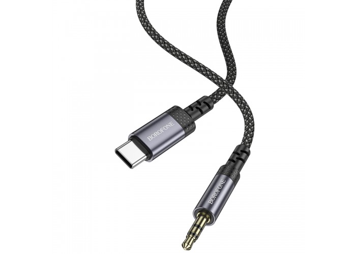 Аудіо кабель Aux Borofone BL24 Graceful Type-C to AUX 3.5mm) (1m)