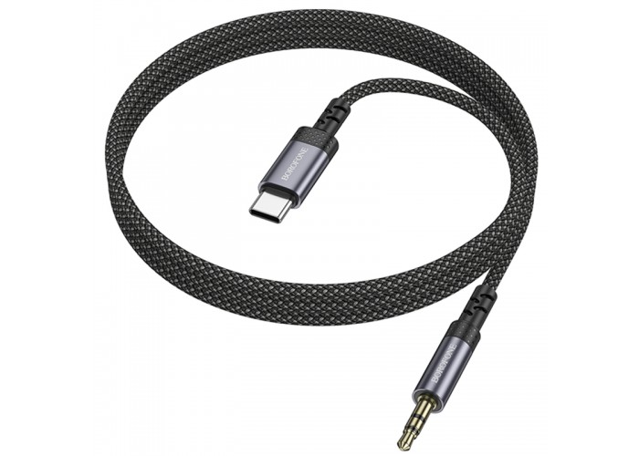 Аудіо кабель Aux Borofone BL24 Graceful Type-C to AUX 3.5mm) (1m)