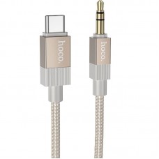 Аудіо кабель Aux Hoco UPA32B Clever digital (Type-C to AUX 3.5mm) (1m)  Gold - 00000079122_2