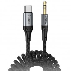 Аудіо кабель Aux Hoco UPA33B Nuevo (Type-C to AUX 3.5mm) (1.5m)  Black - 00000081847_1