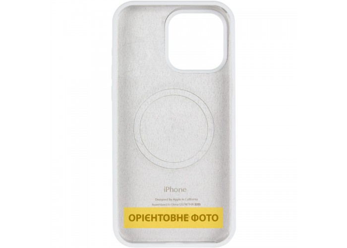 Чохол Silicone Case (AA) Logo with MagSafe для Apple iPhone 16 (6.1