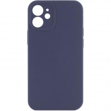 Чохол Silicone Case Full Camera Protective (AA) NO LOGO для Apple iPhone 12 (6.1")  Темно-синій / Midnight blue - 00000070224_6
