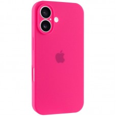 Чохол Silicone Case Full Camera Protective (AA) для Apple iPhone 16 (6.1")  Рожевий / Barbie pink - 00000074280_16