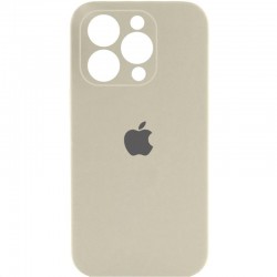 Чохол Silicone Case Full Camera Protective (AA) для Apple iPhone 16 Pro Max (6.9")  Бежевий / Antique White - 00000074283_33