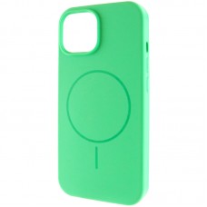 Чохол Silicone Case Full Protective (AA) NO LOGO with MagSafe для Apple iPhone 14 Plus (6.7")  Зелений / Spearmint - 00000076451_11