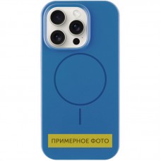 Чохол Silicone Case Full Protective (AA) NO LOGO with MagSafe для Apple iPhone 16 (6.1")  Синій / Denim Blue - 00000076457_24