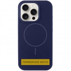 Чохол Silicone Case Full Protective (AA) NO LOGO with MagSafe для Apple iPhone 16 (6.1")  Темно-синій / Midnight blue - 00000076457_27