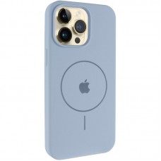 Чохол Silicone Case Full Protective (AA) V2 with MagSafe для Apple iPhone 12 Pro Max (6.7")  Блакитний / Lilac Blue - 00000080652_4