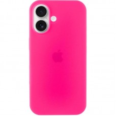 Чохол Silicone Case Full Protective (AA) для Apple iPhone 16 (6.1")  Рожевий / Barbie pink - 00000072975_73
