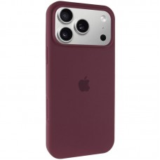 Чохол Silicone Case Full Protective (AA) для Apple iPhone 17 Pro (6.3")  Бордовий / Plum - 00000081610_9