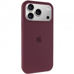 Чохол Silicone Case Full Protective (AA) для Apple iPhone 17 Pro (6.3")  Бордовий / Plum - 00000081610_9