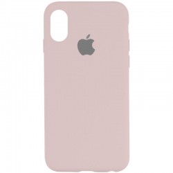 Чохол Silicone Case Full Protective (AA) для Apple iPhone X / XS (5.8")  Рожевий / Chalk Pink - 00000032029_95