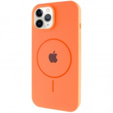 Чохол Silicone Case Full Protective (AA) with MagSafe для Apple iPhone 11 Pro (5.8")  Помаранчевий / Papaya - 00000076424_16