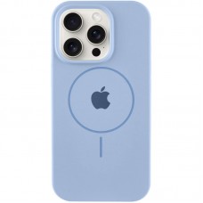 Чохол Silicone Case Full Protective (AA) with MagSafe для Apple iPhone 14 Pro Max (6.7")  Блакитний / Lilac Blue - 00000076433_6